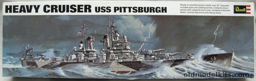 Revell 1/490 USS Pittsburgh Heavy Cruiser, H457 plastic model kit